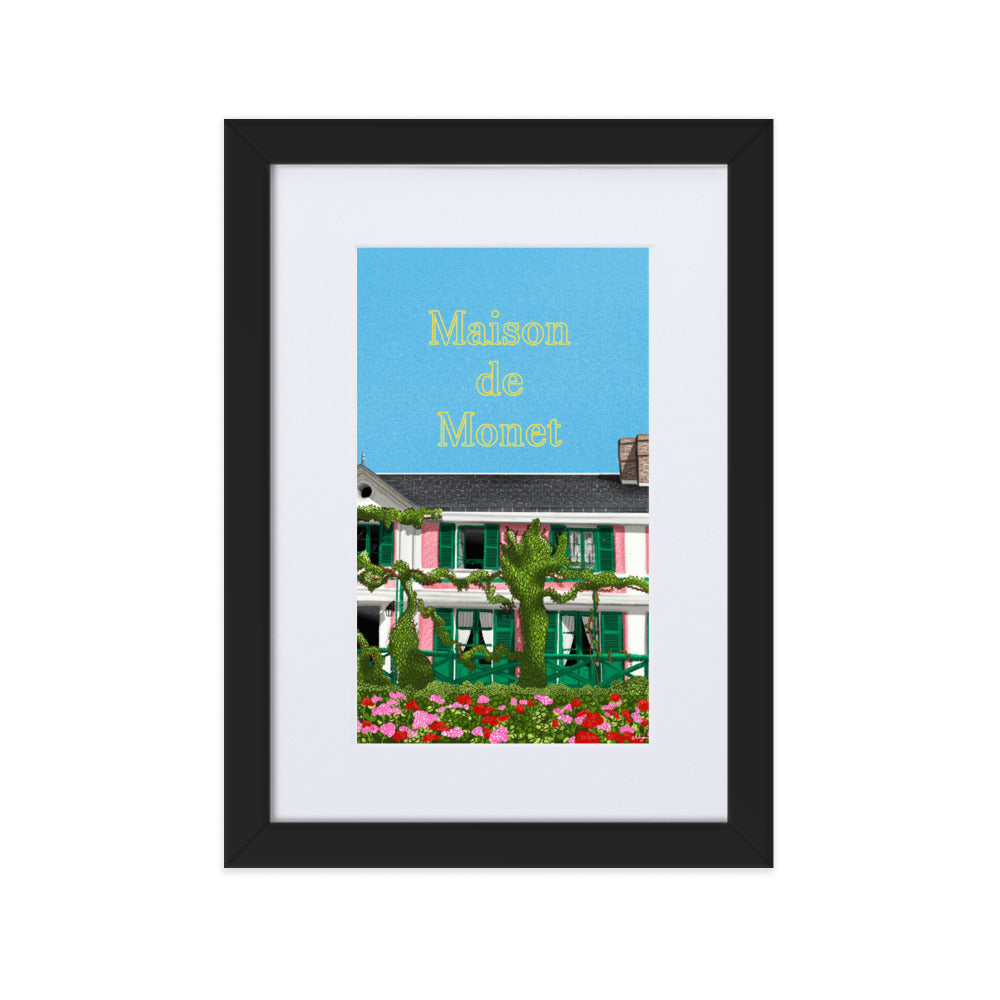 Maison de Monet Prints with Frame