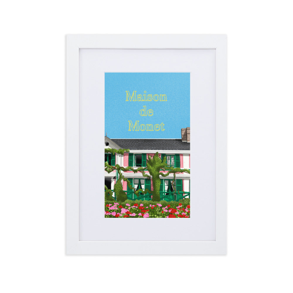 Maison de Monet Prints with Frame